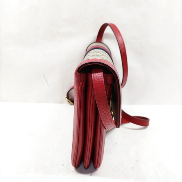 Gucci Queen Margaret Brown PVC Shoulder Bag mon937-101325 - Picture 3 of 16